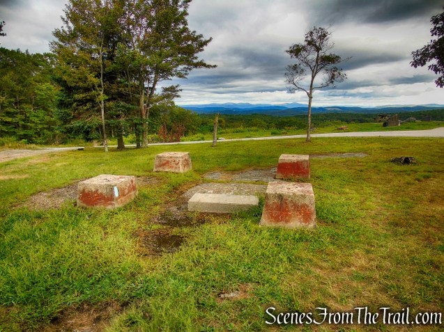 concrete footings - Booth Hill tower