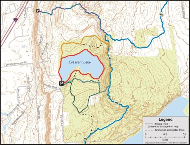 Crescent Lake Trails Map