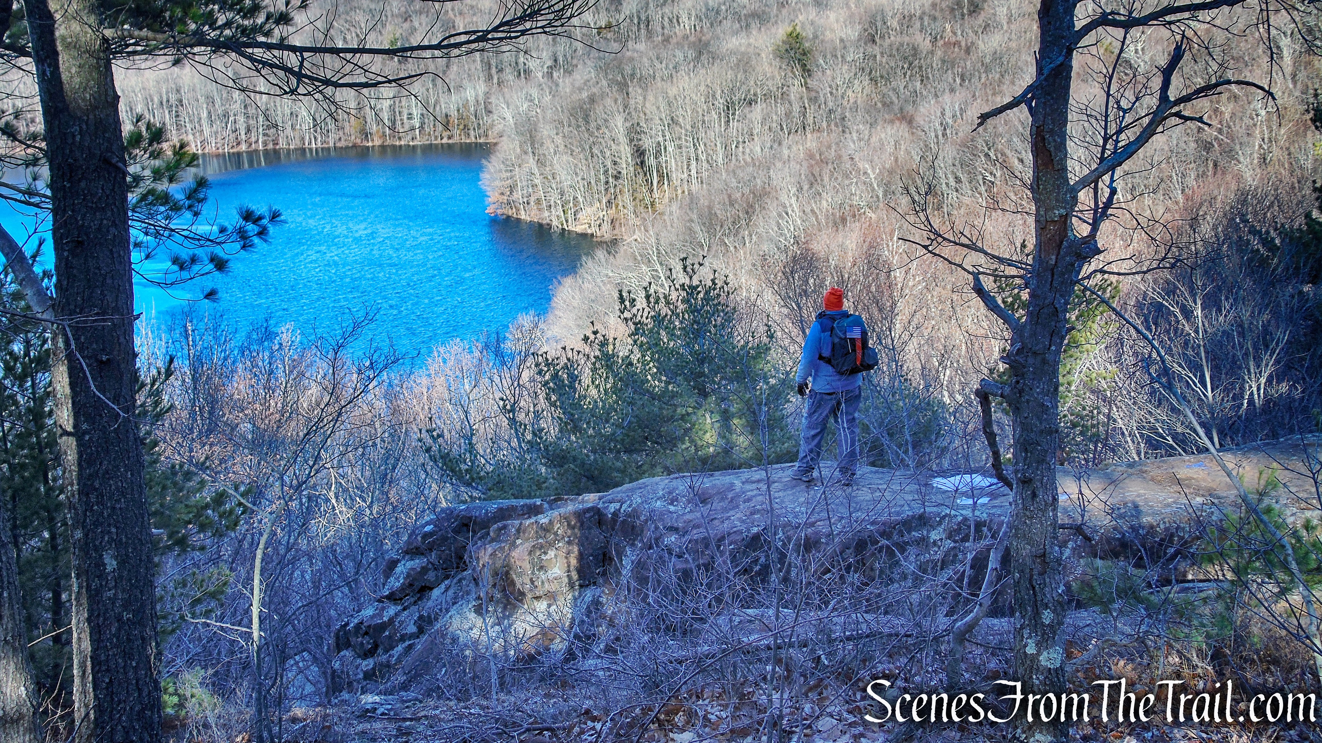 lower rock outcrop that the picture below was take from
