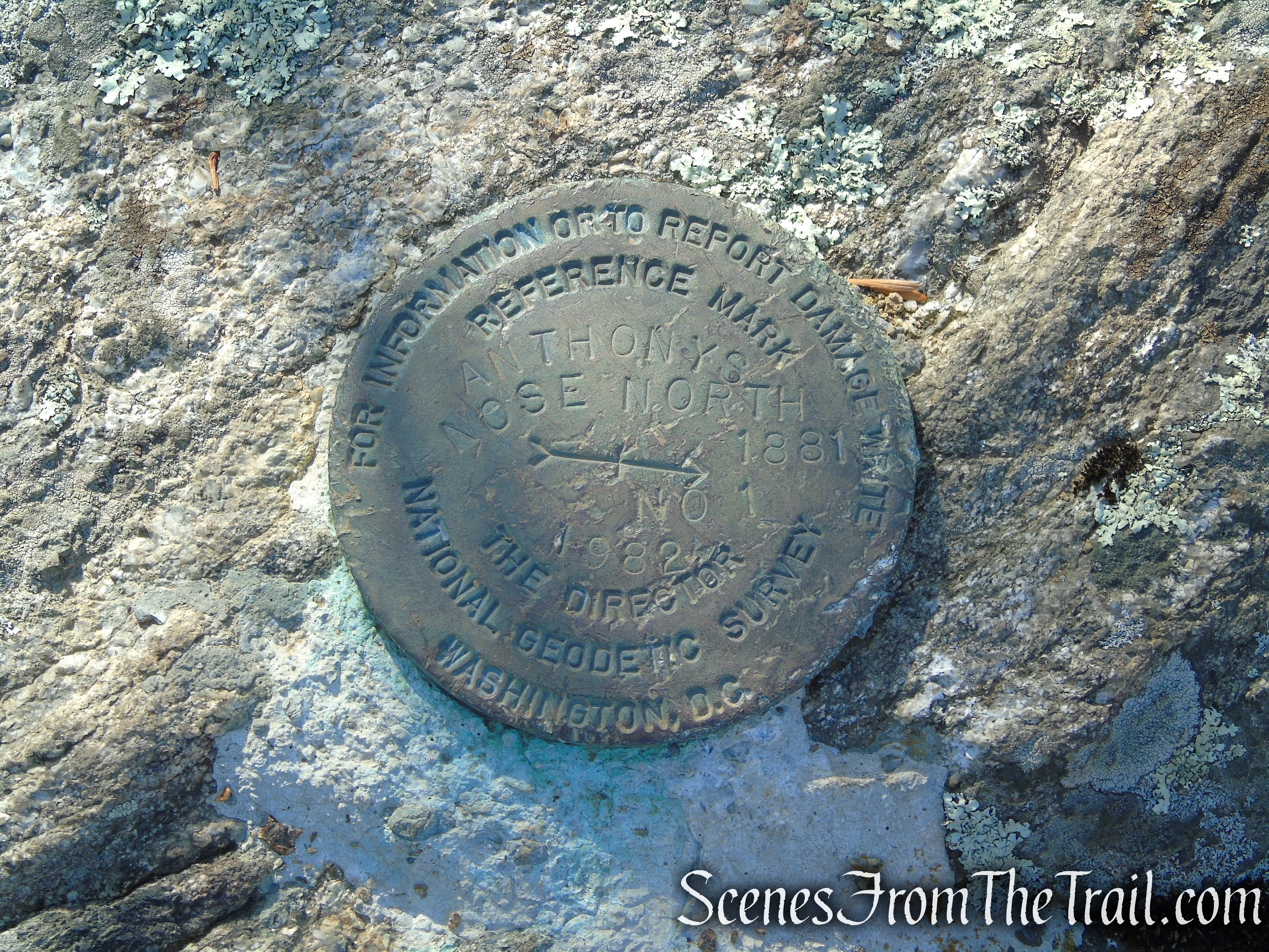 survey marker - Anthony’s Nose