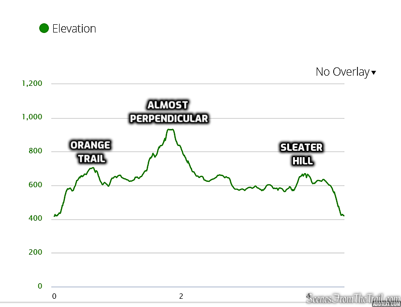 elevation profile - Dater Mountain Nature Park
