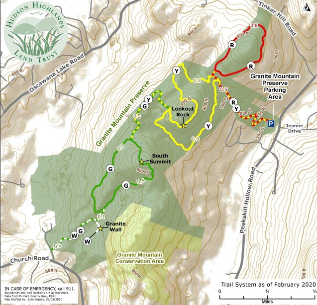 Granite Mountain Preserve Trail Map 2020