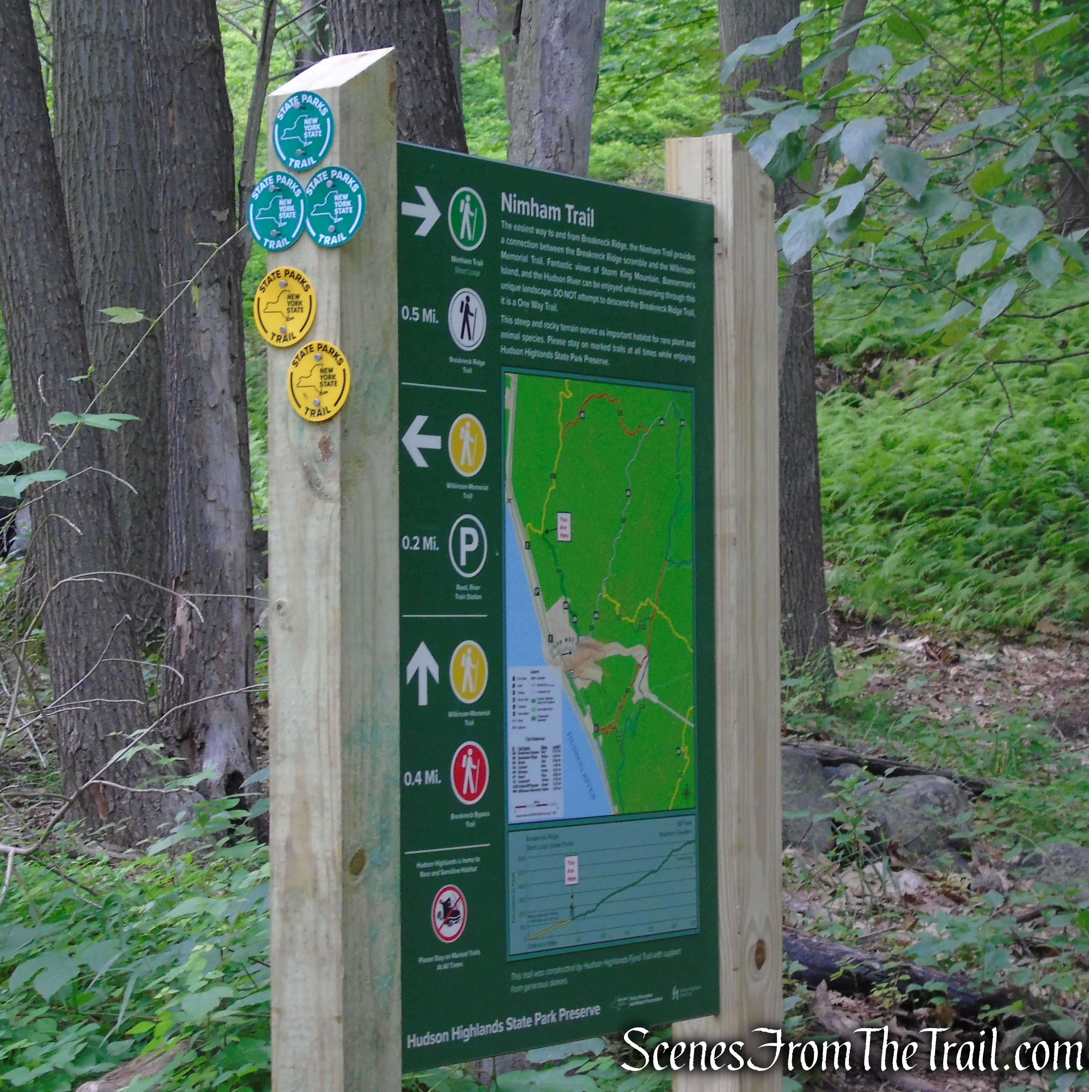 Turn right on Nimham Trail