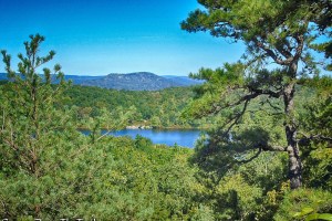 view over the Wyanokies and Ramapo Lake - LeGrande Hill Loop