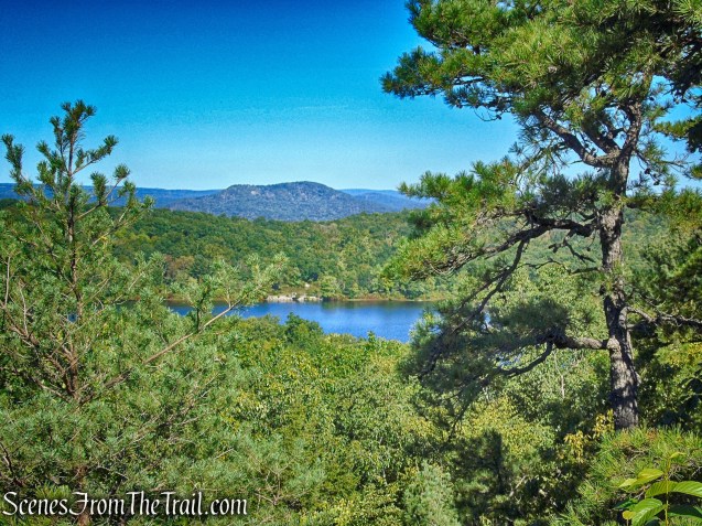 view over the Wyanokies and Ramapo Lake - LeGrande Hill Loop