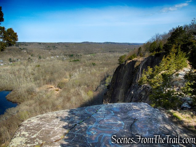rock outcrop near Baldwin Drive