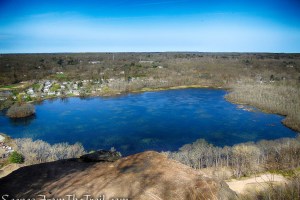 rock outcrop near Baldwin Drive