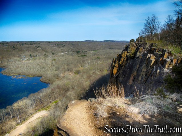 rock outcrop near Baldwin Drive