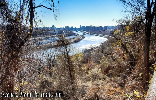 looking south from the base of Highbridge Tower