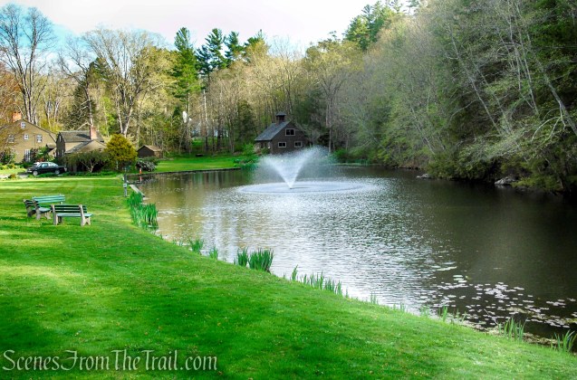 Crystal Lake near the entrance to Orenaug Park