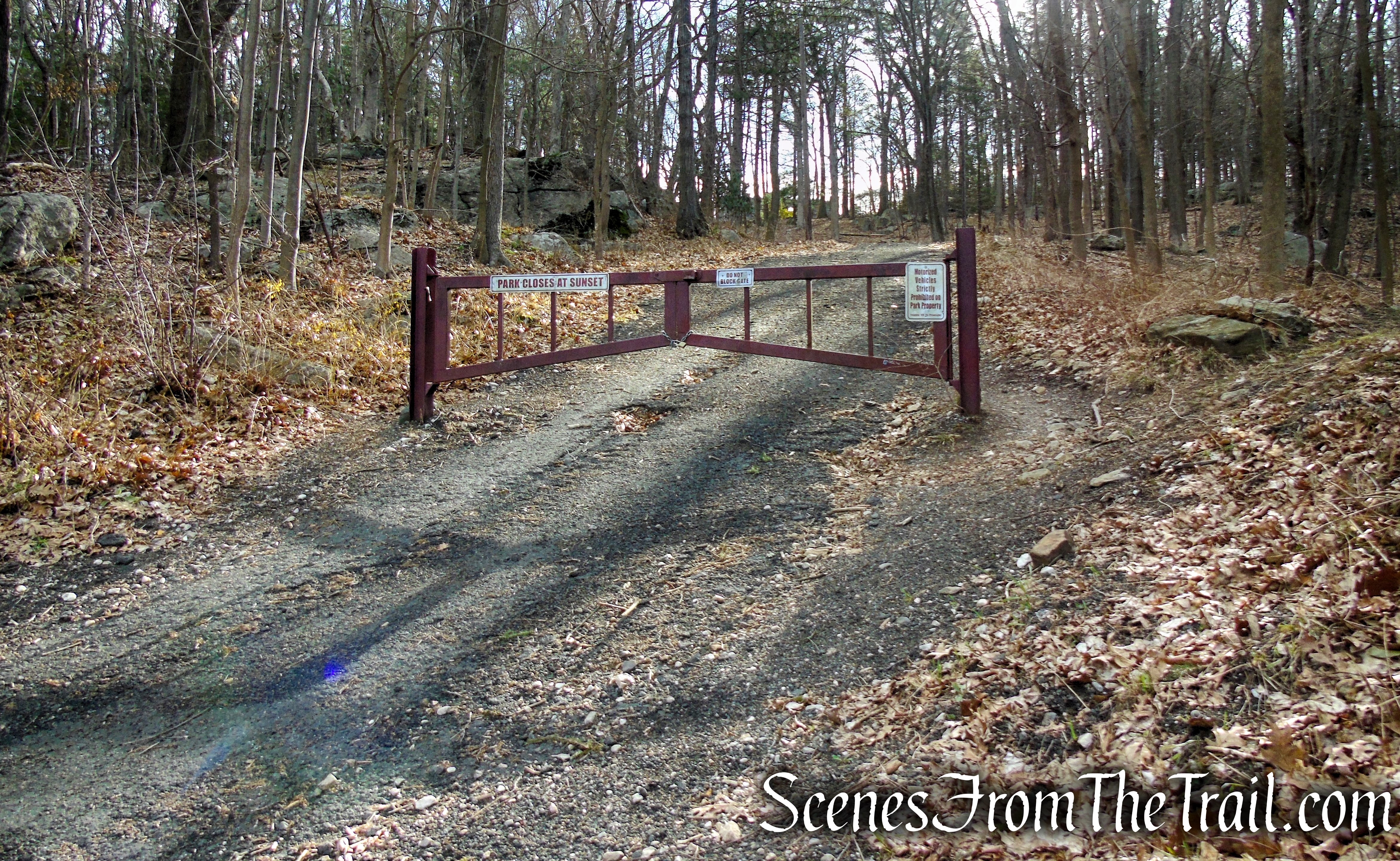entrance to castle at Brushy Hill Road