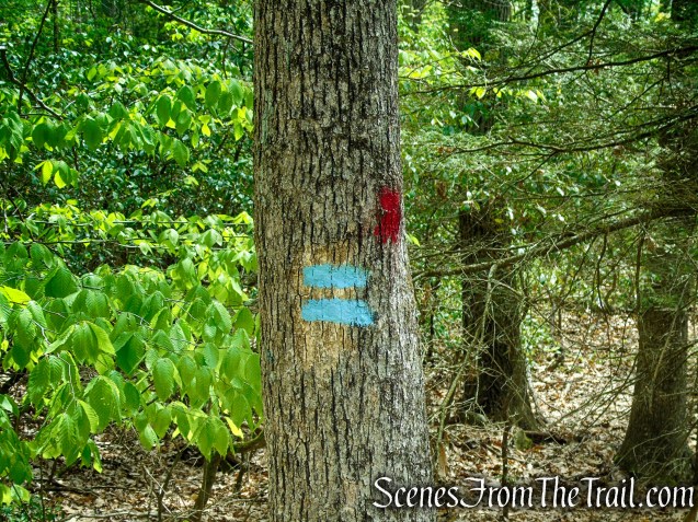 terminus of Tower Trail - Southford Falls State Park