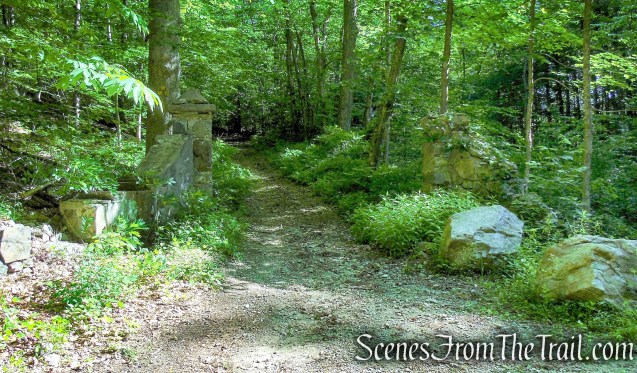 stone pillars - School Mountain Road