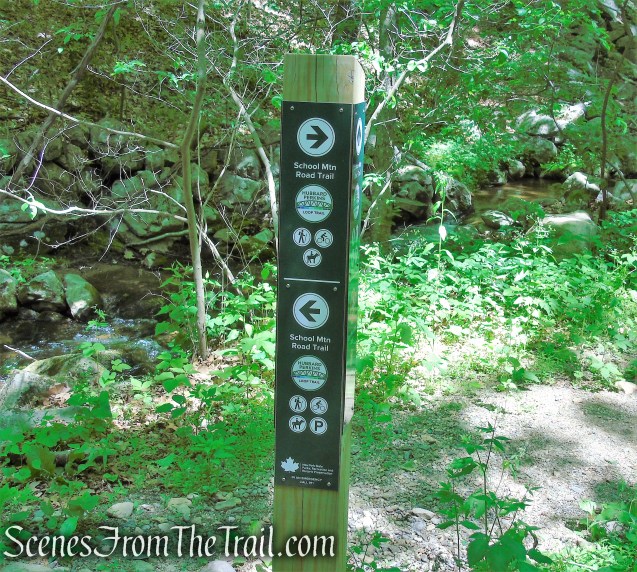 turn left on School Mountain Road