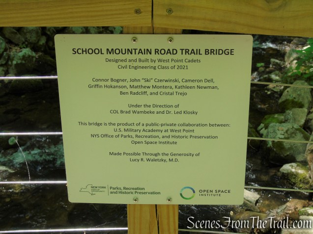 School Mountain Road Trail Bridge - Fahnestock State Park