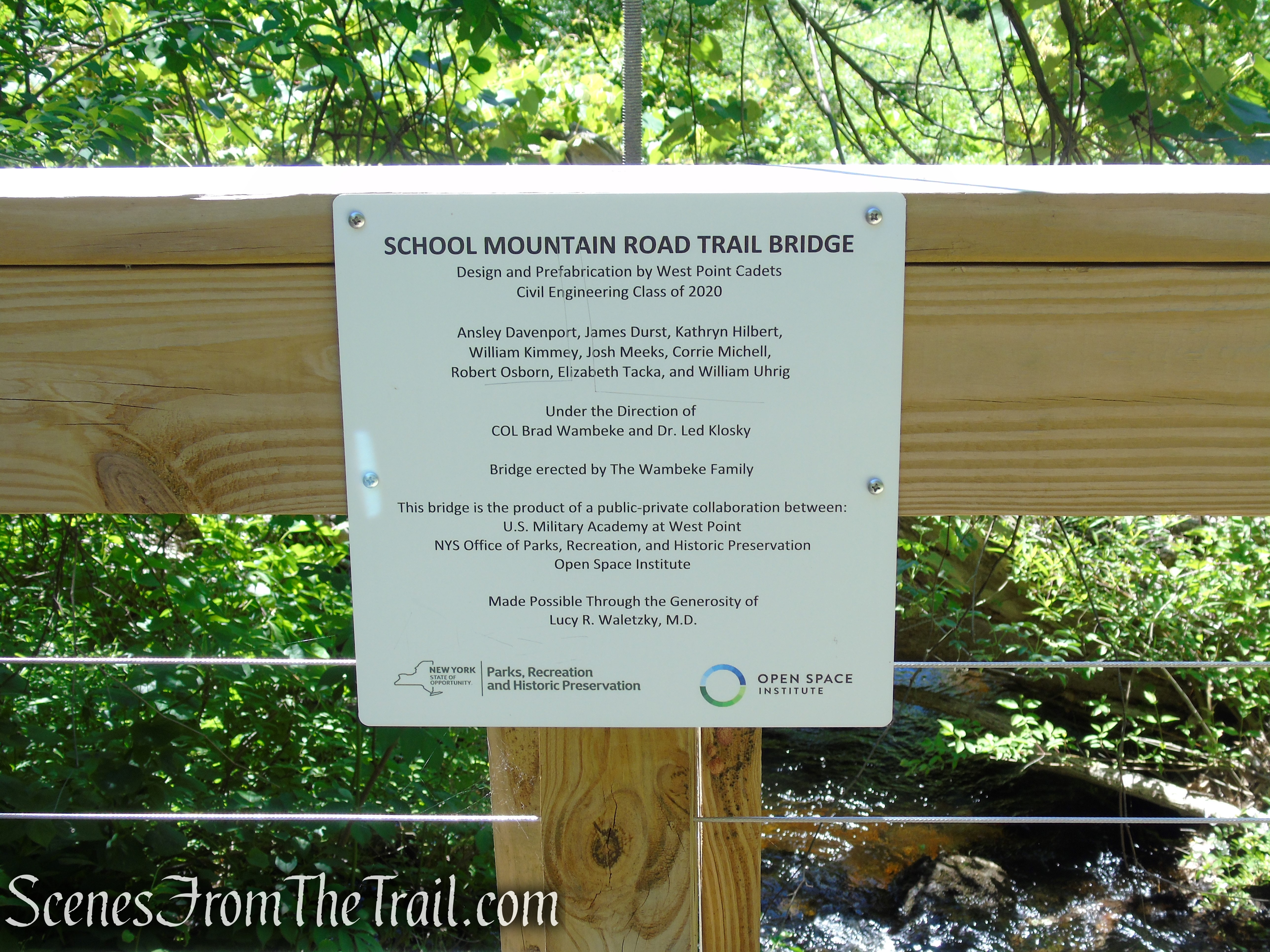 School Mountain Road Trail Bridge - Fahnestock State Park