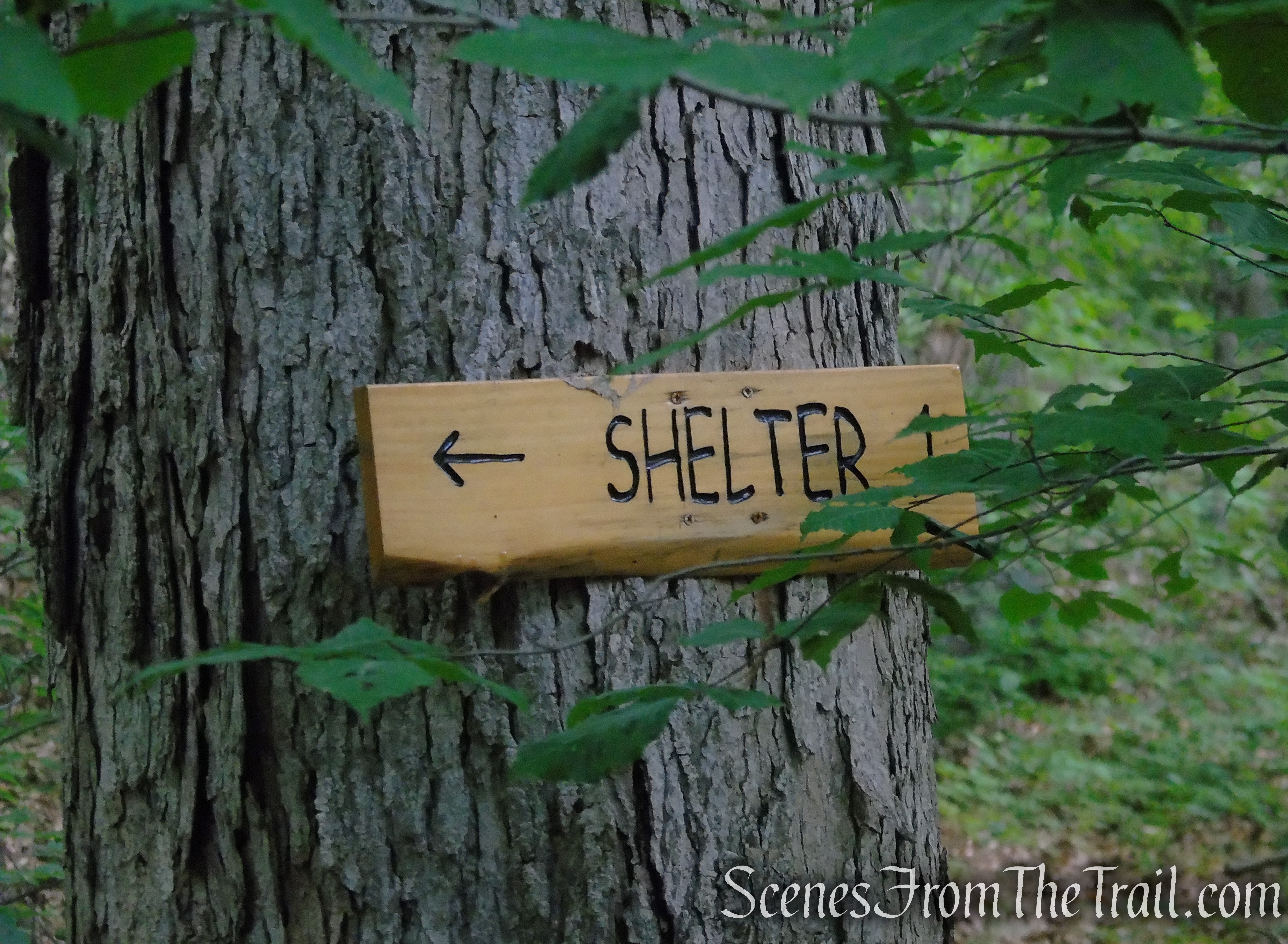 turn right on Appalachian Trail