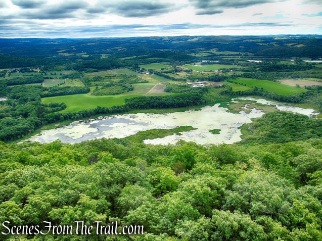view east of Thompson Pond - Stissing Mountain Fire Tower