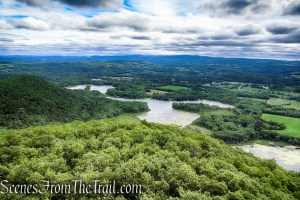 view northeast of Twin Island Lake (left) and Stissing Pond