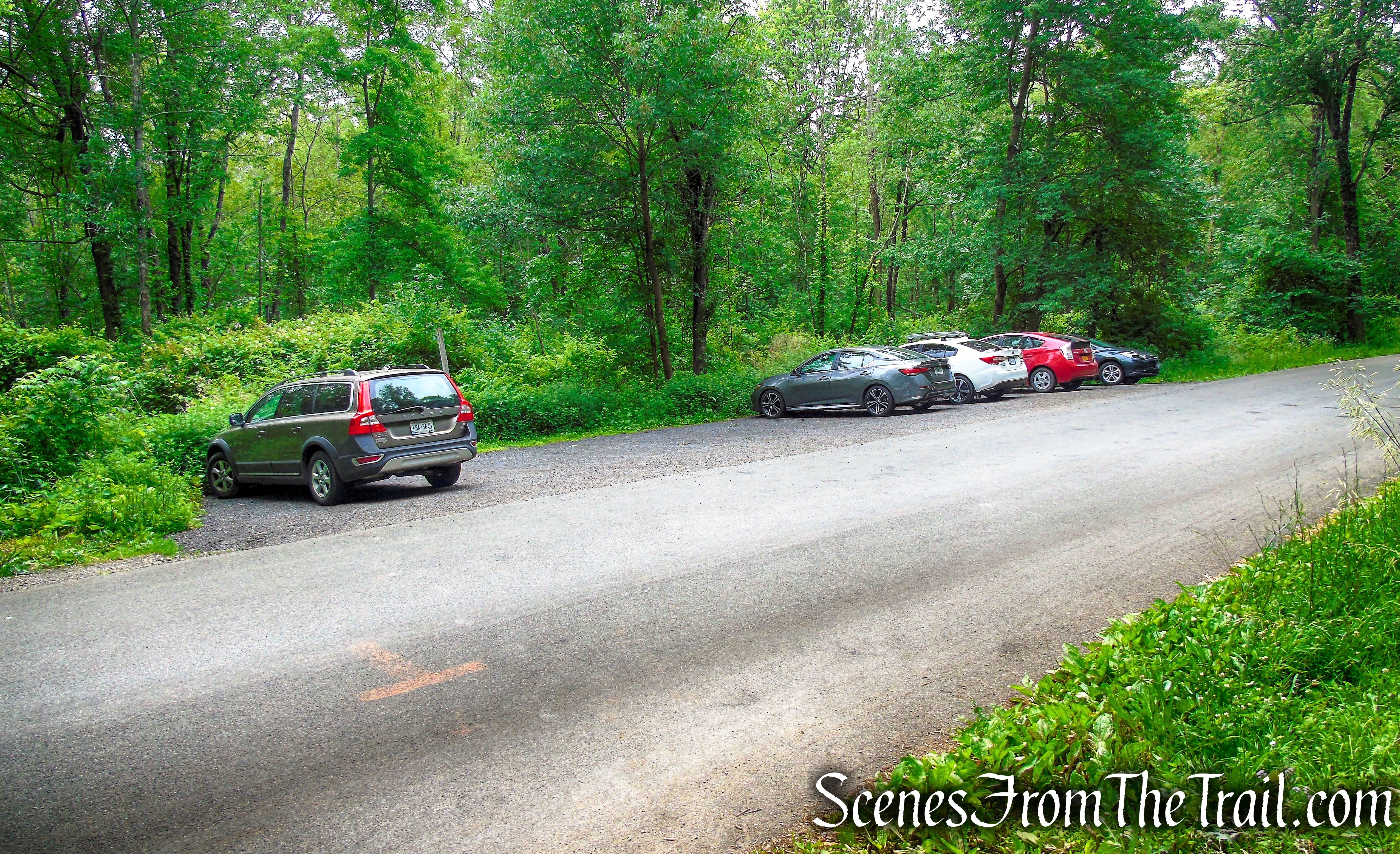 Stissing Mountain Fire Tower Parking Area - Lake Road