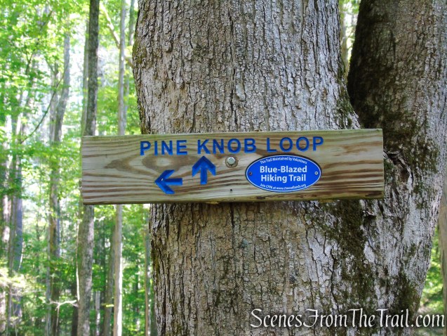 Turn right - Pine Knob Loop Trail