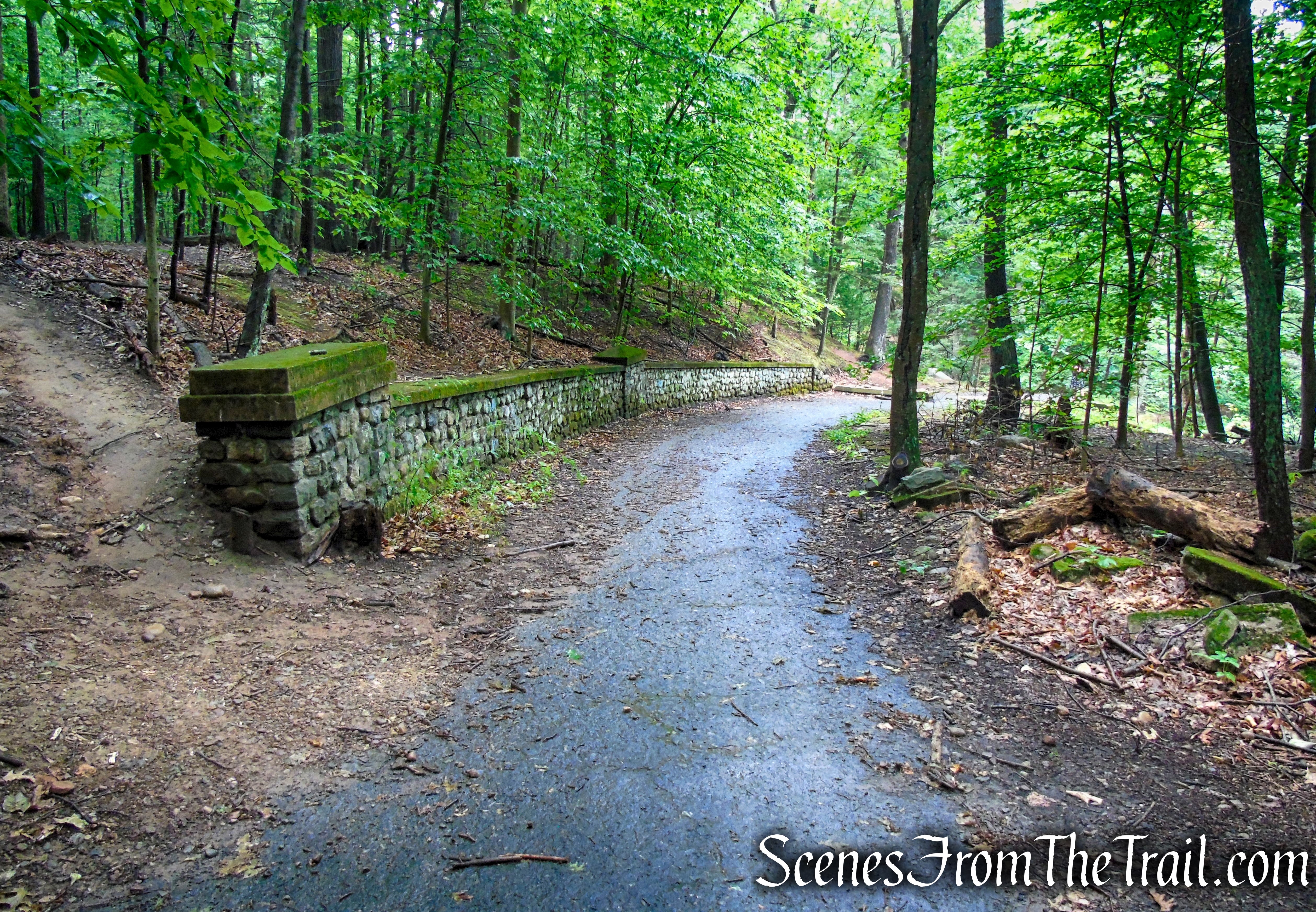 paved road to Crum Creek