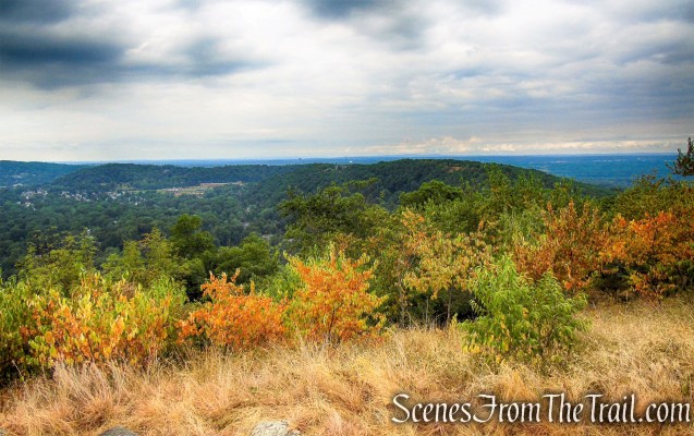 view southwest from Hook Mountain summit