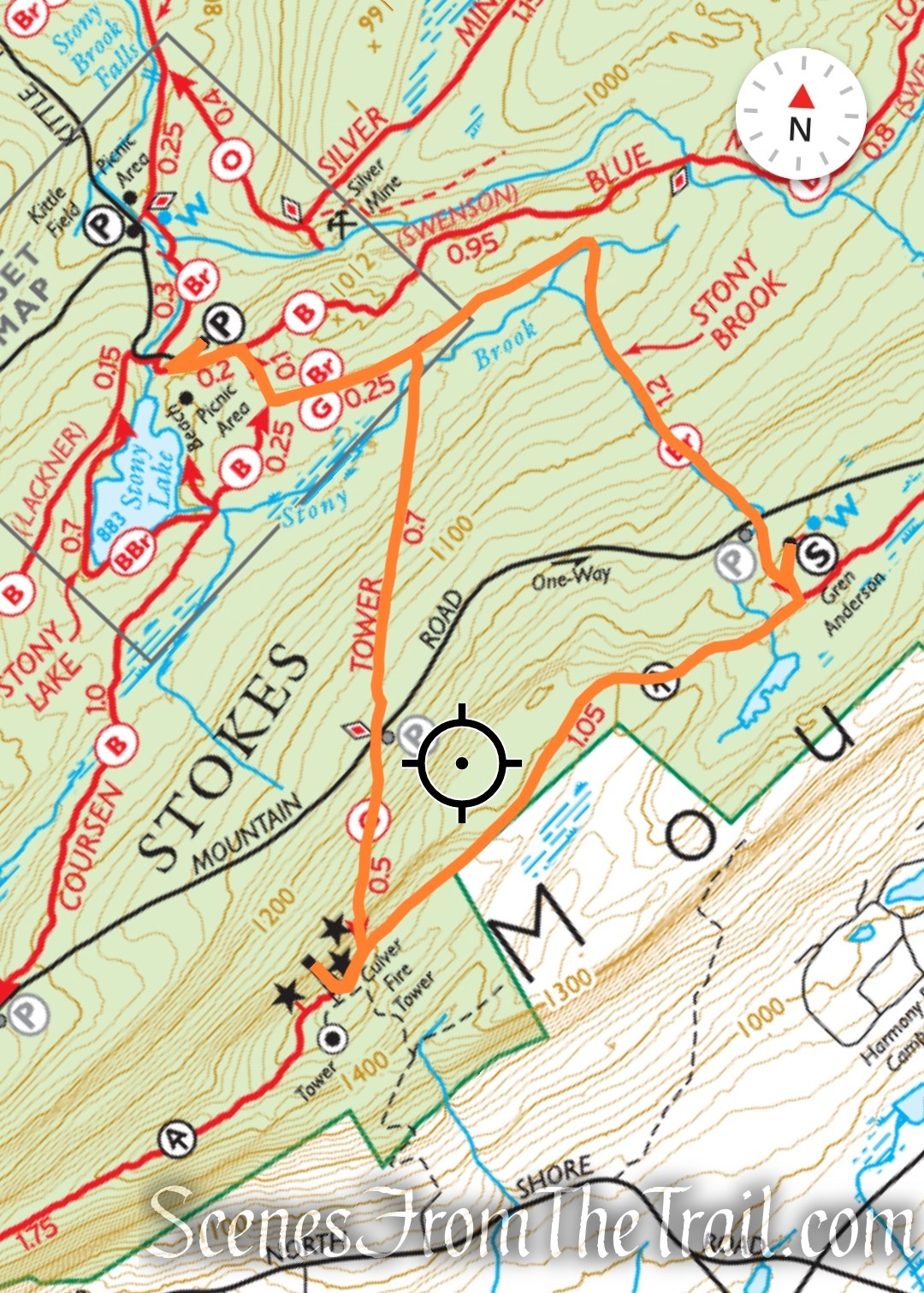 Culver Fire Tower Loop from Stony Lake