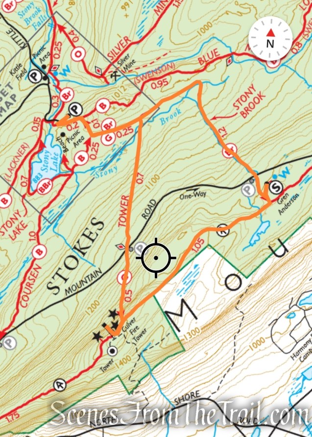 Culver Fire Tower Loop from Stony Lake
