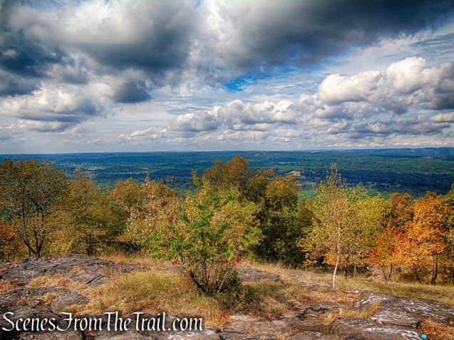 View west - High Tor summit
