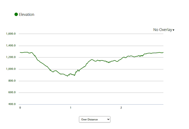 elevation profile - Bear Mountain Summit Loop
