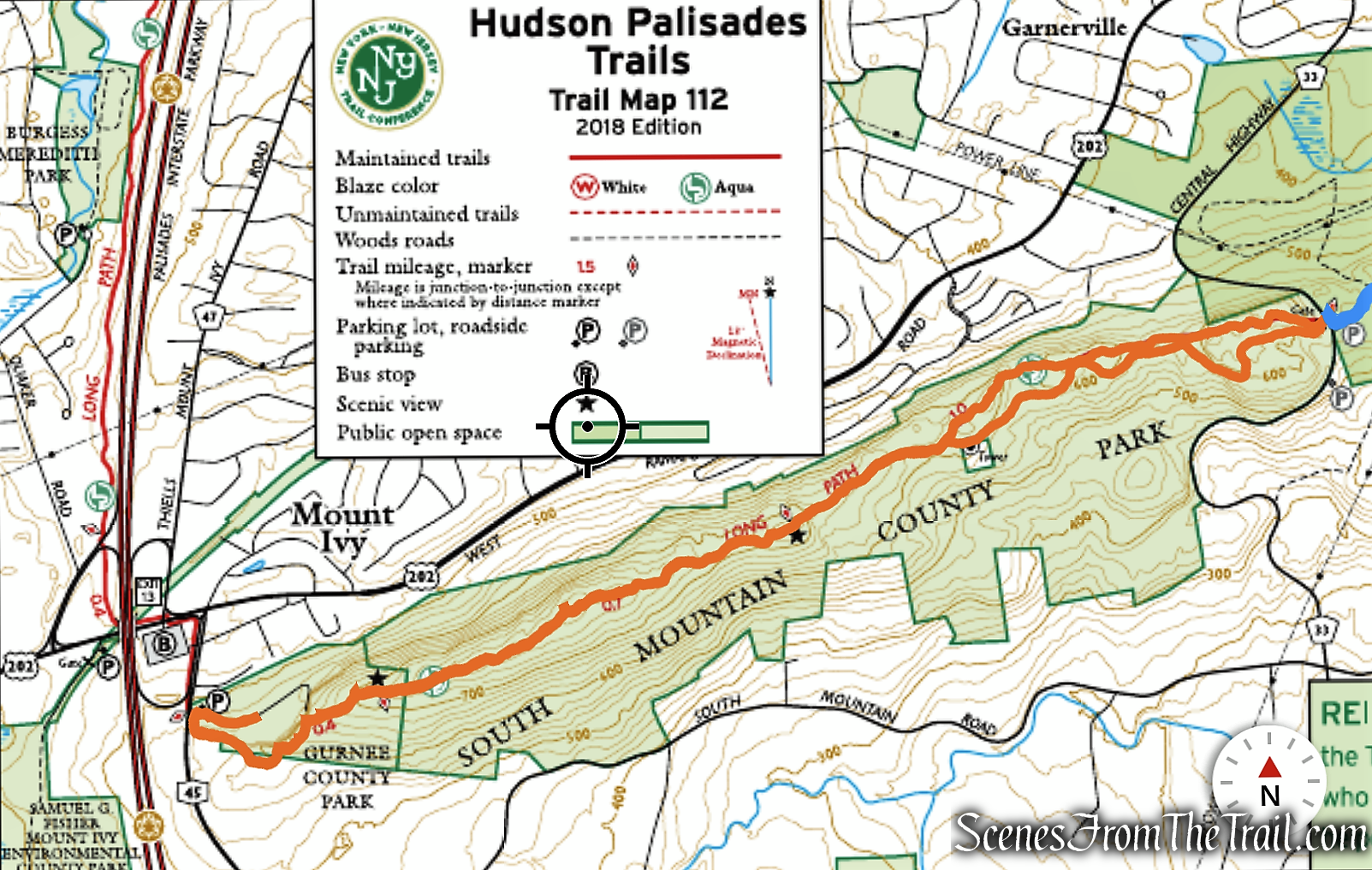 Long Path to Gurnee Park from South Mountain Park Trailhead