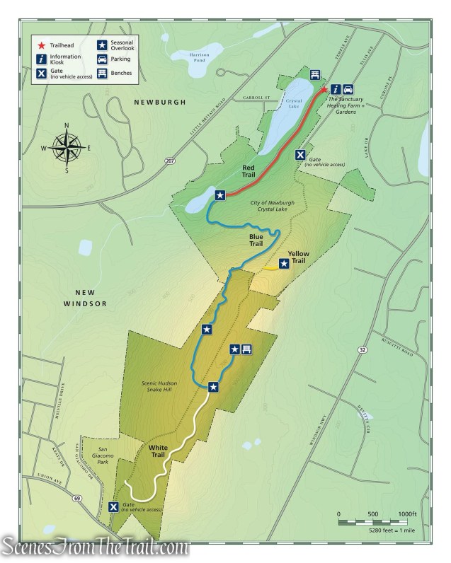 Snake Hill Trail Map - 2022
