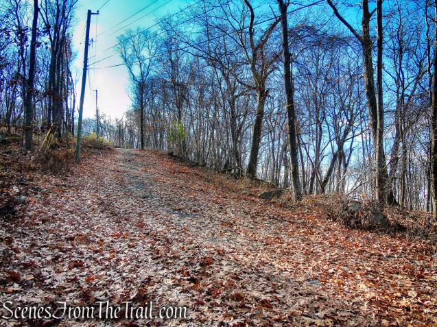 Turn left on paved access road