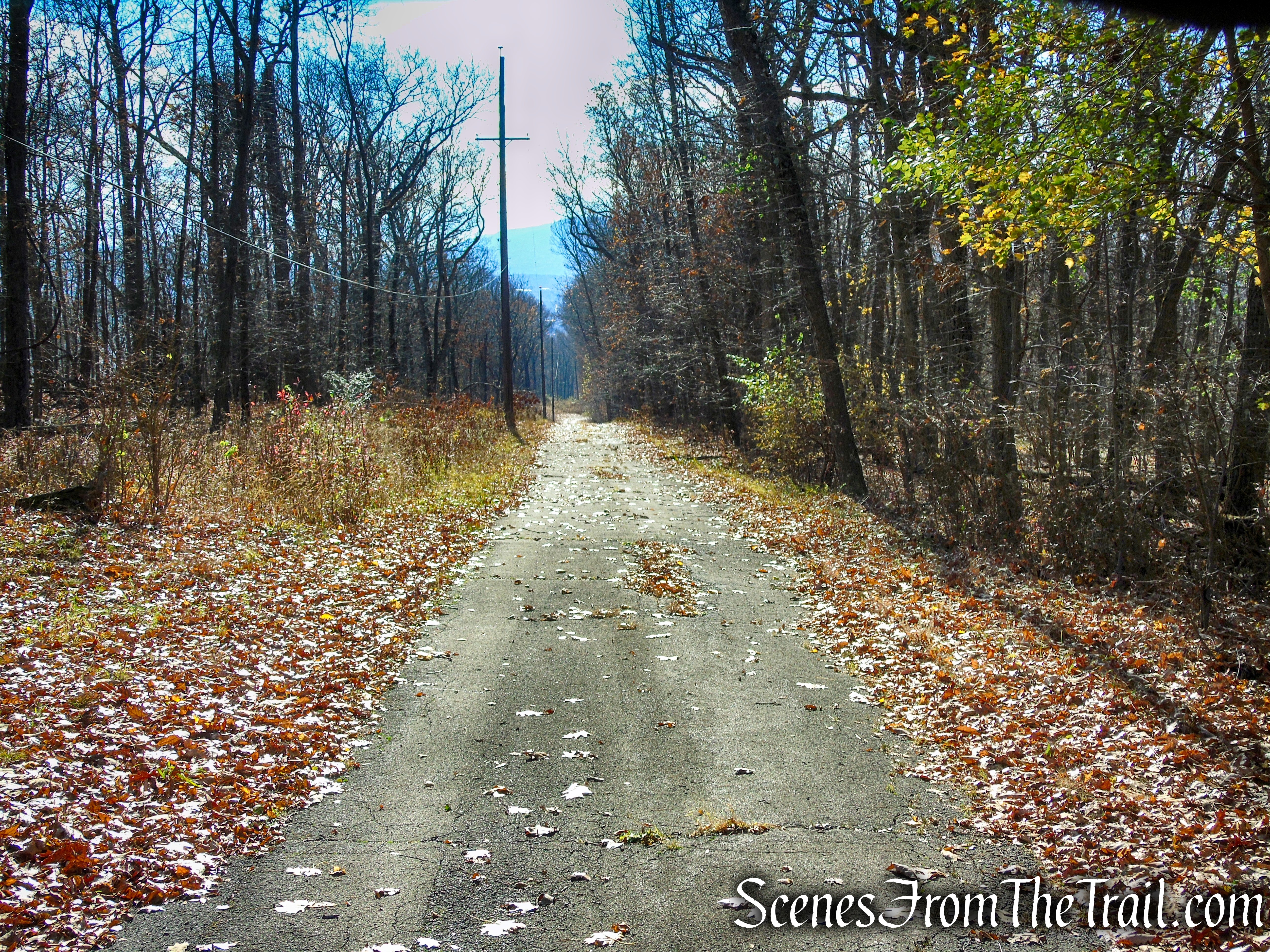 Paved access road – Snake Hill