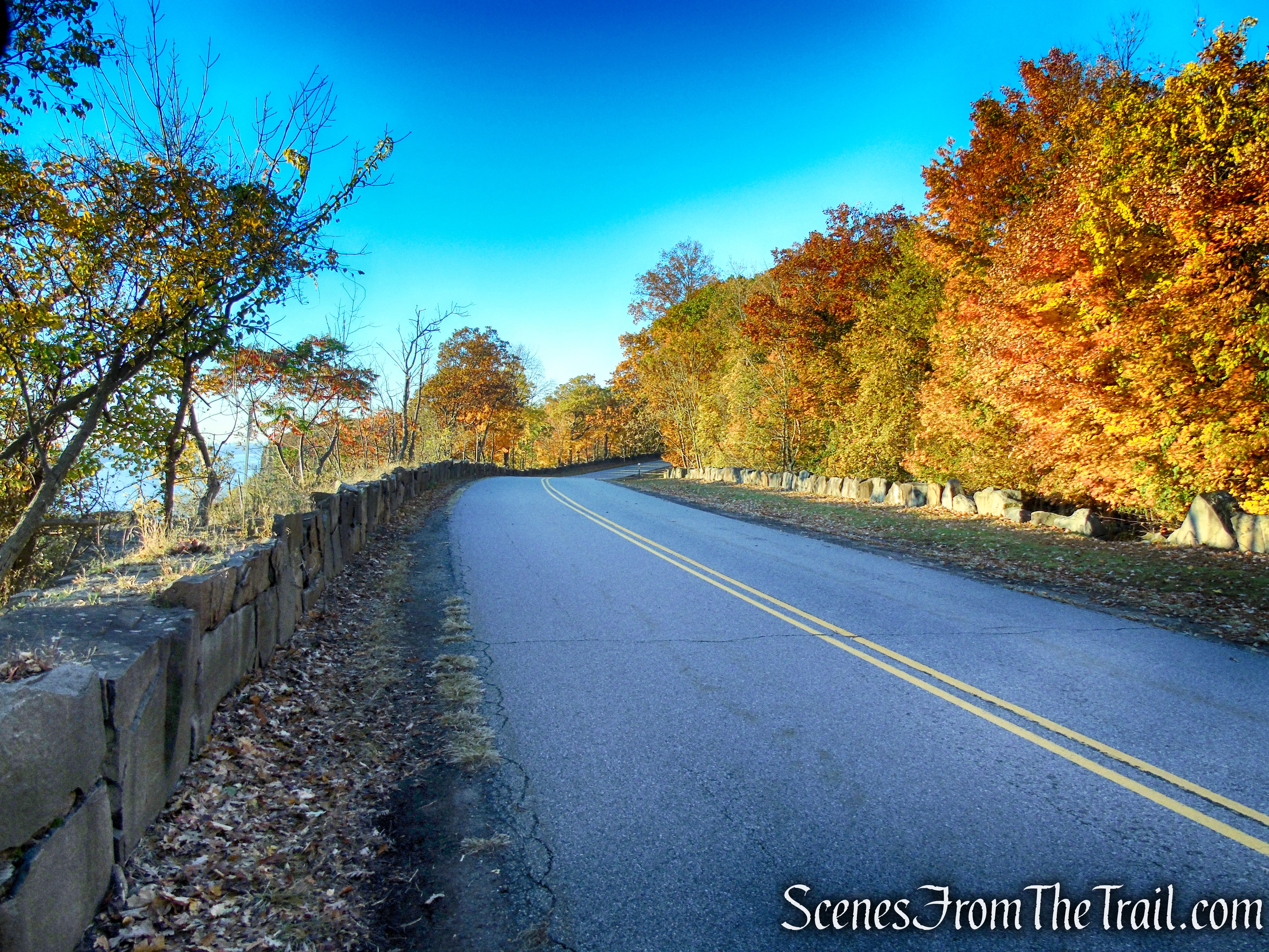 State Line Lookout entrance road