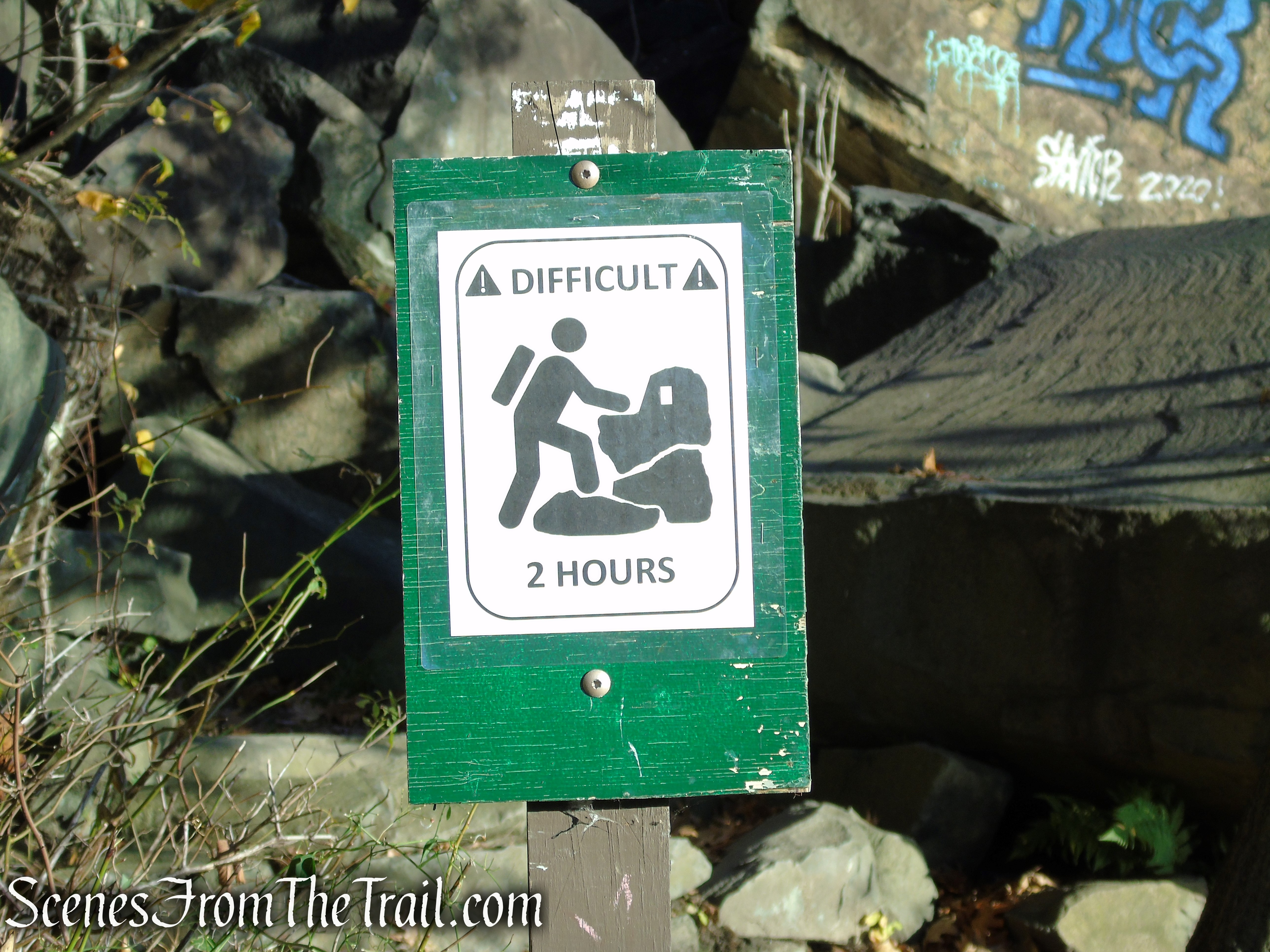 Start of Giant Stairs - Palisades Interstate Park