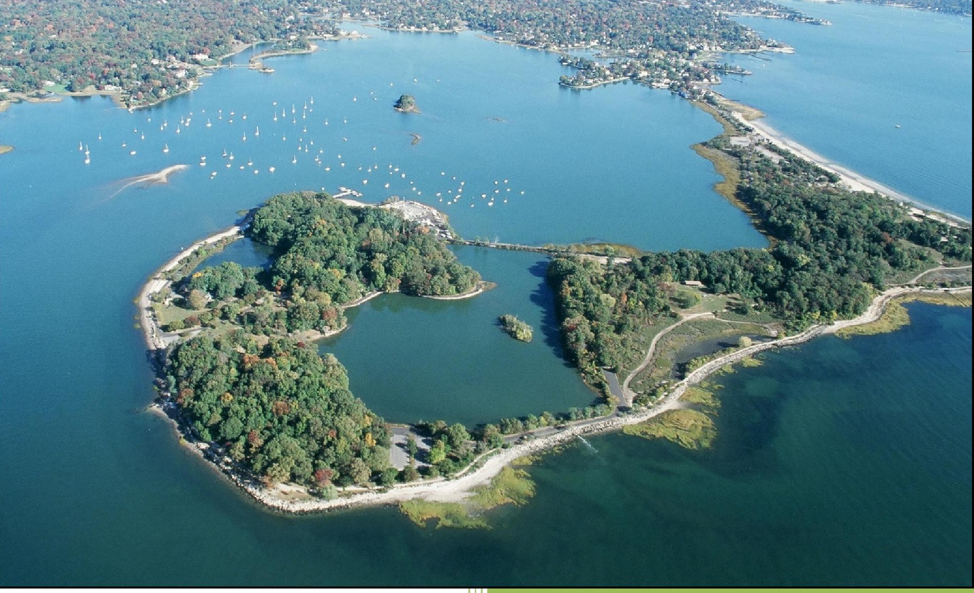 Aerial view of Greenwich Point Park