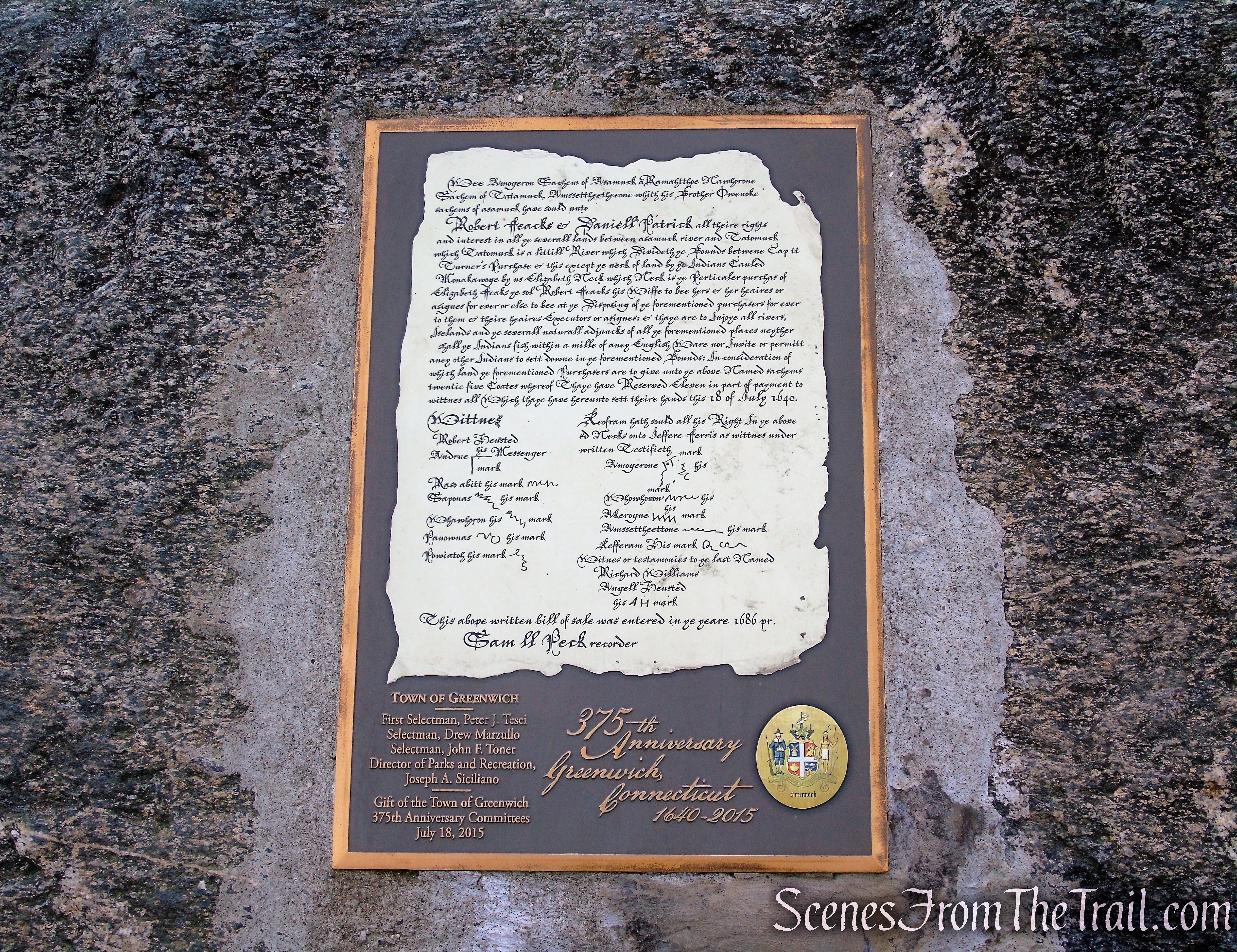 375th Anniversary Plaque