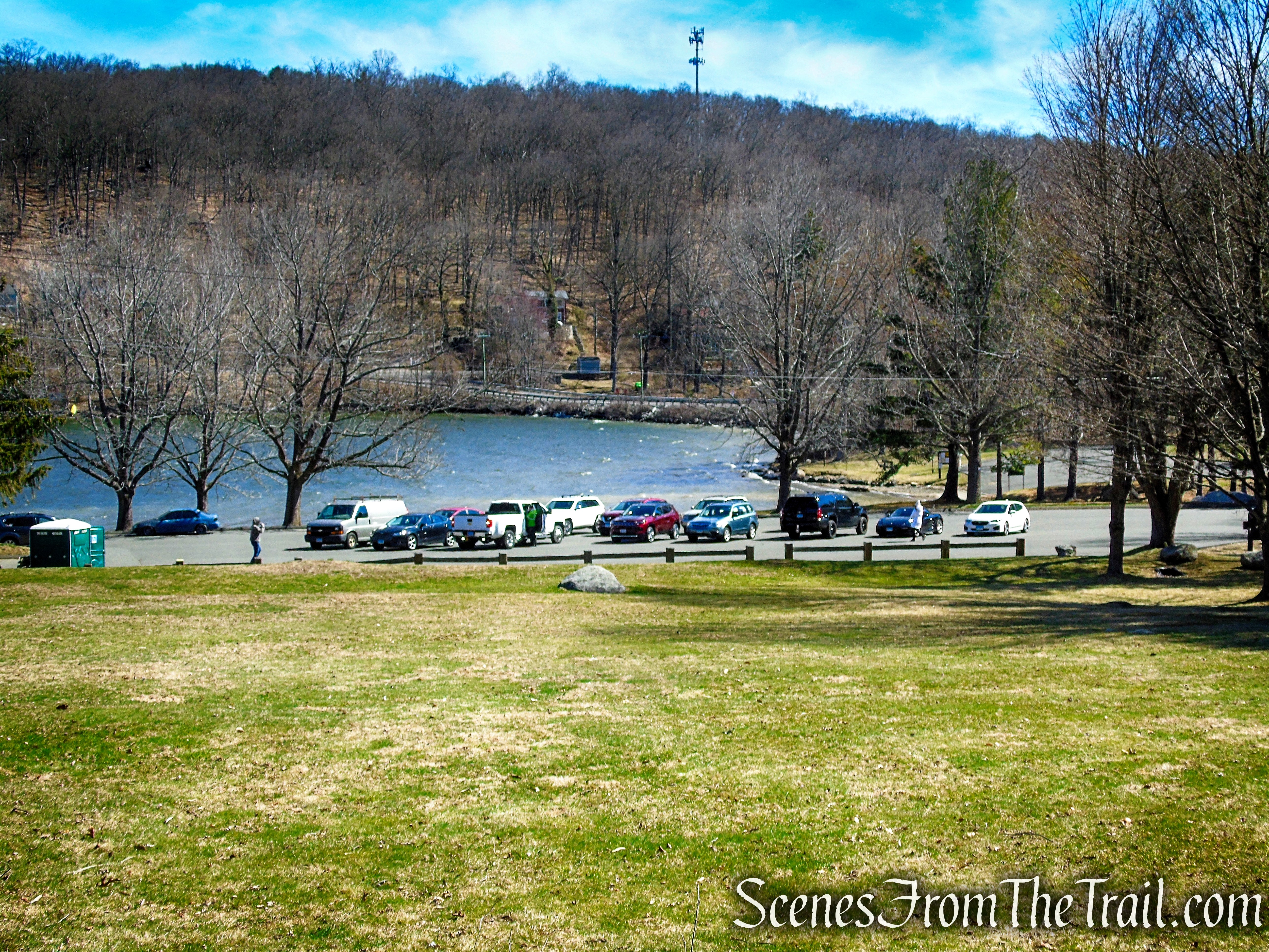 Boat Launch parking area - Squantz Pond State Park