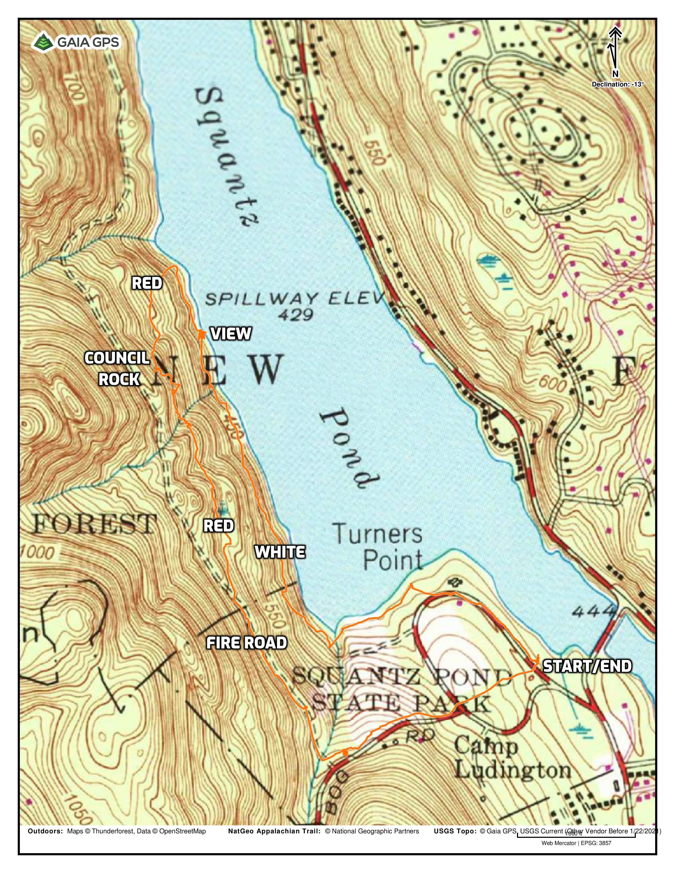Squantz Pond State Park Loop