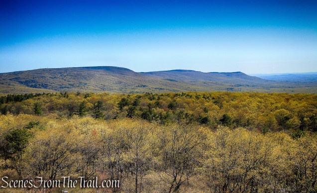 Looking northeast towards Sam's Point and Minnewaska State Park from the Roosa Gap Fire Tower