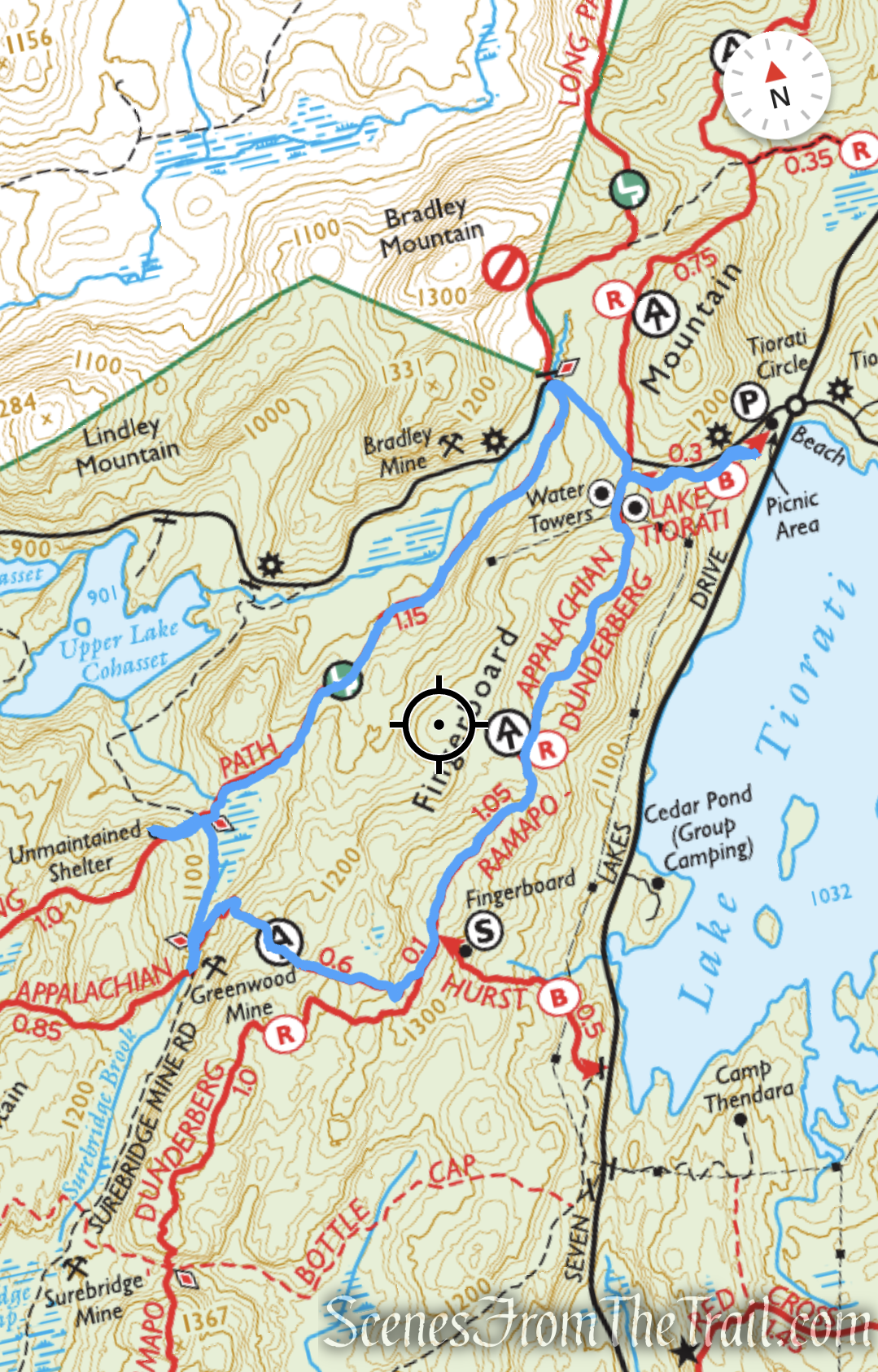 AT-Long Path Loop from Tiorati Picnic Area