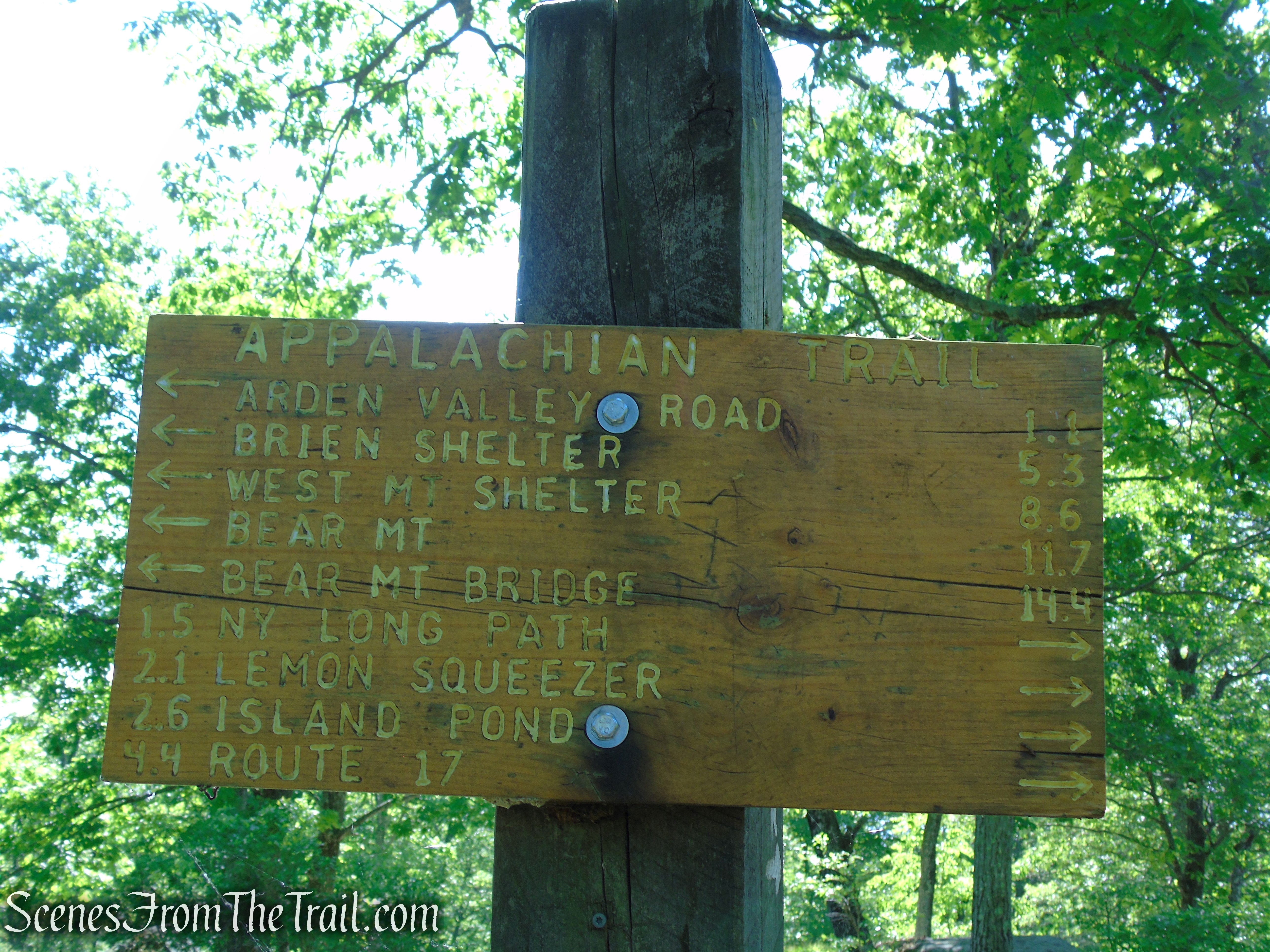 Hurst Trail junction - Harriman State Park