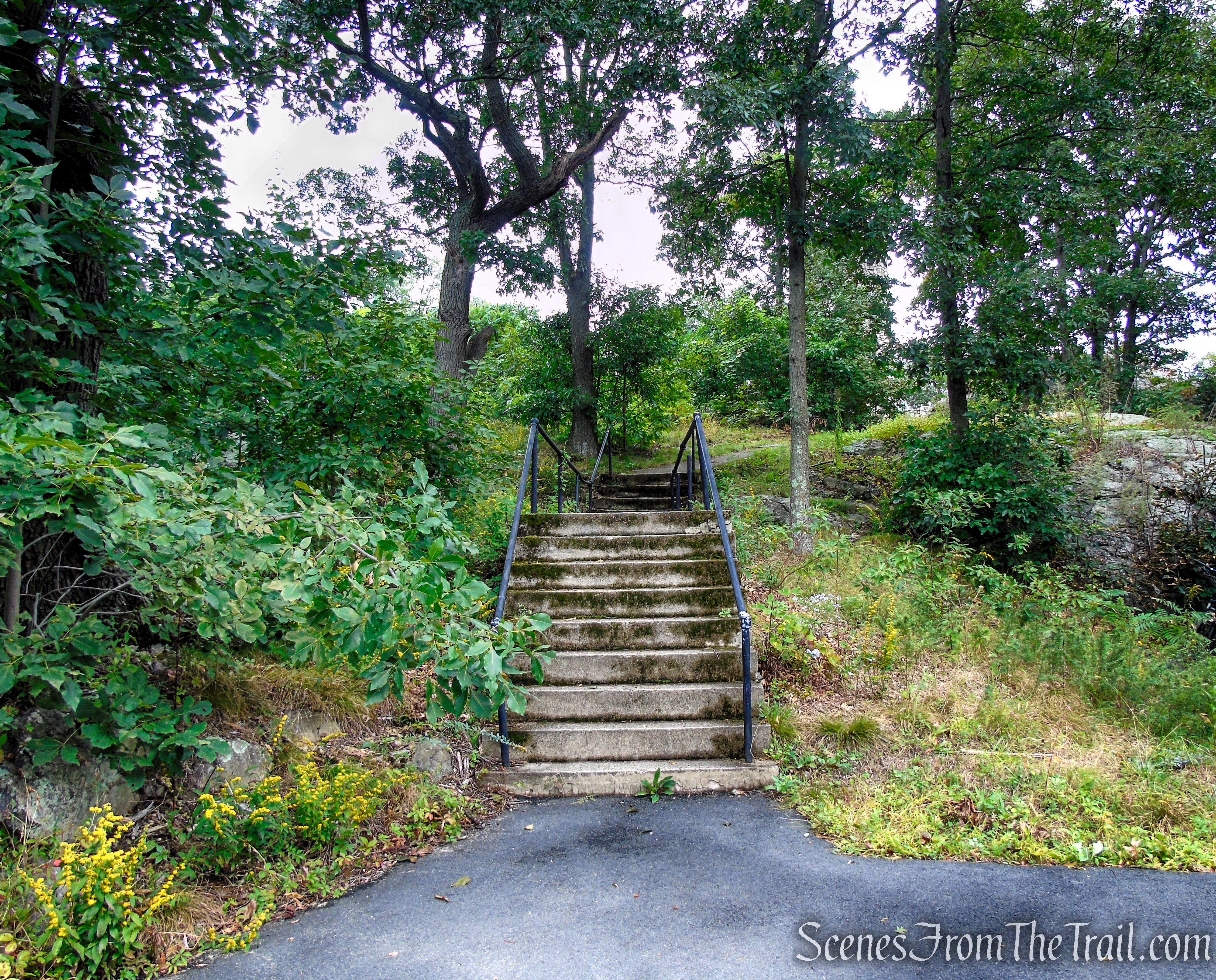 Stairway to Slayton Memorial Tower