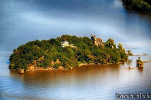 Bannerman Island as viewed from Storm King Mountain