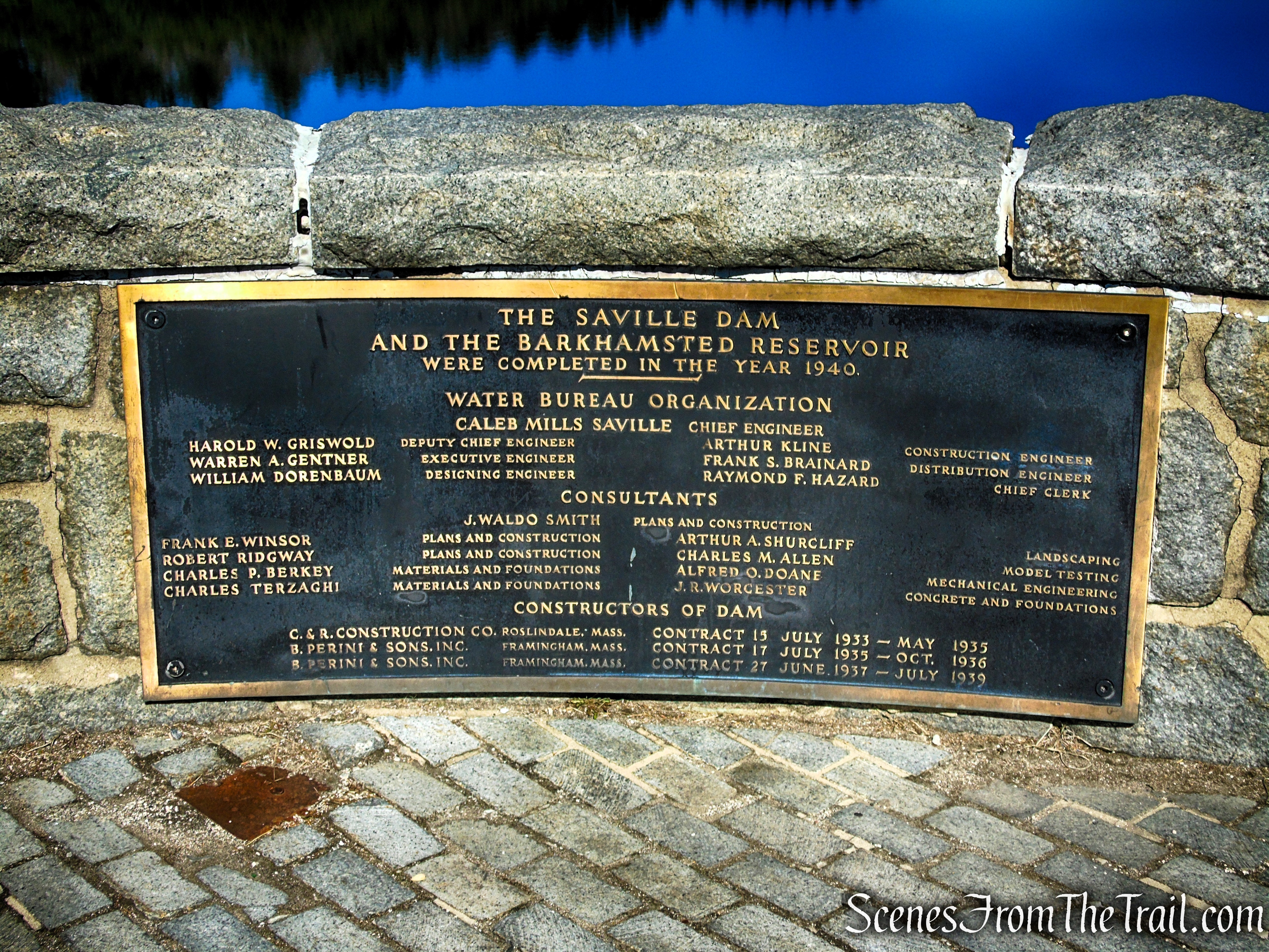 Saville Dam and Barkhamsted Reservoir