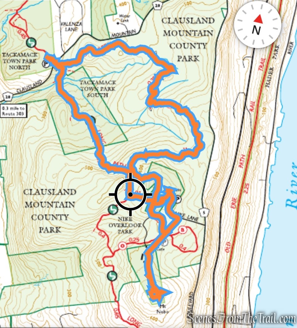 Mt. Nebo Loop from Tackamack Park