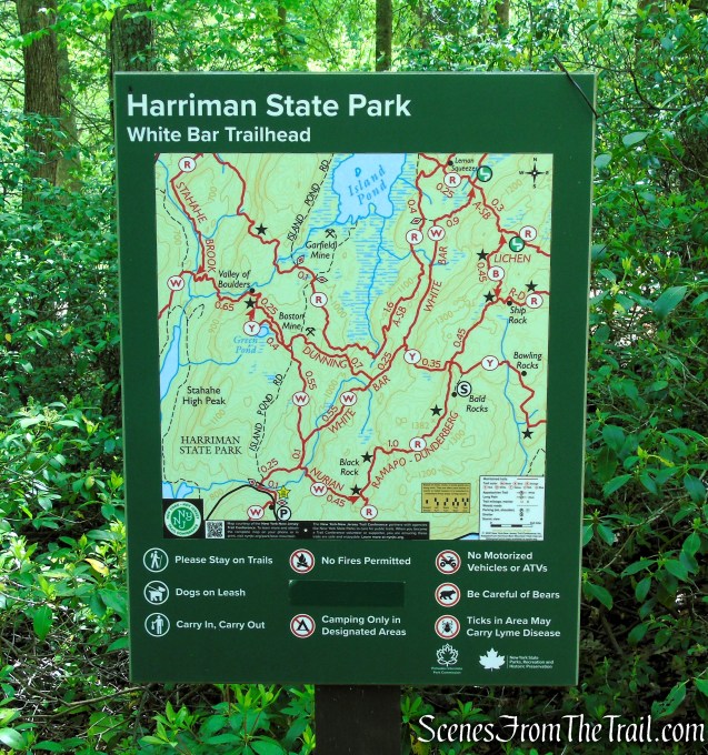 White Bar Trailhead Map