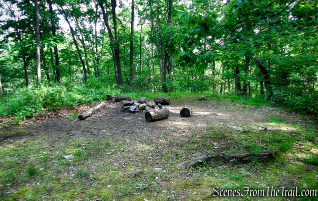 Campsite alongside Appalachian Trail